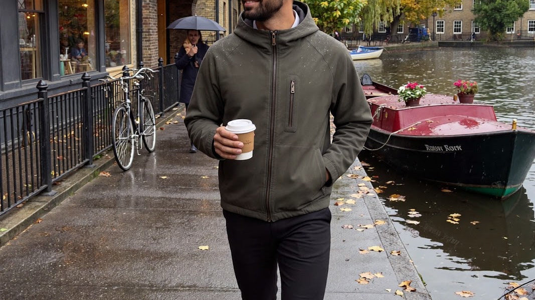 Rain jacket: one shell, three layers and a finished outfit
