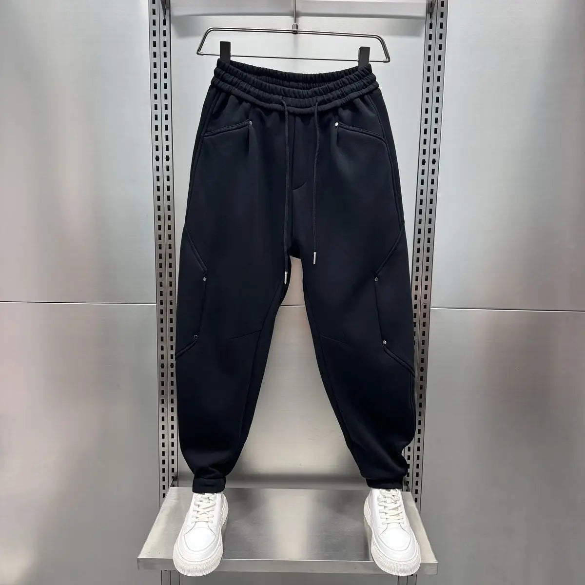 Baggy Joggers - Men's Elastic Waist Comfy Joggers-Joggers-Chaps London-Chaps London