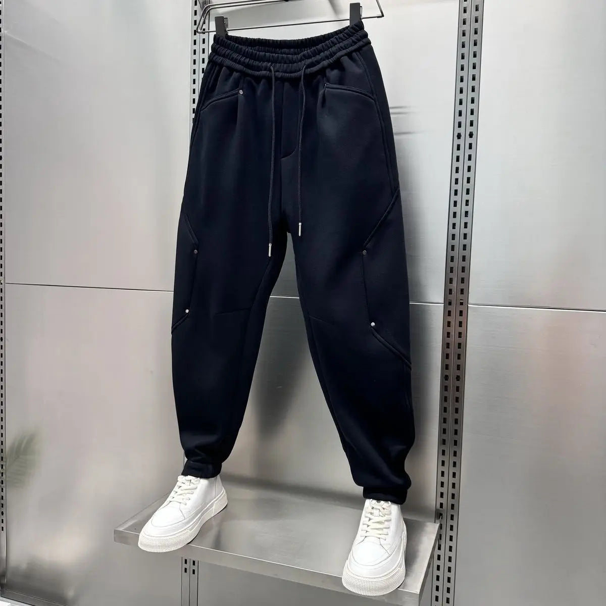 Baggy Joggers - Men's Elastic Waist Comfy Joggers-Joggers-Chaps London-Chaps London