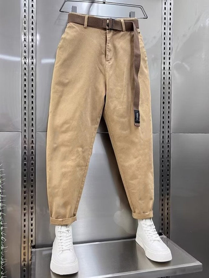 Baggy Pants | Slouchy | Belt | Loose Fit Pants | Men's Pants-Men’s Baggy Pants-Chaps London-Chaps London