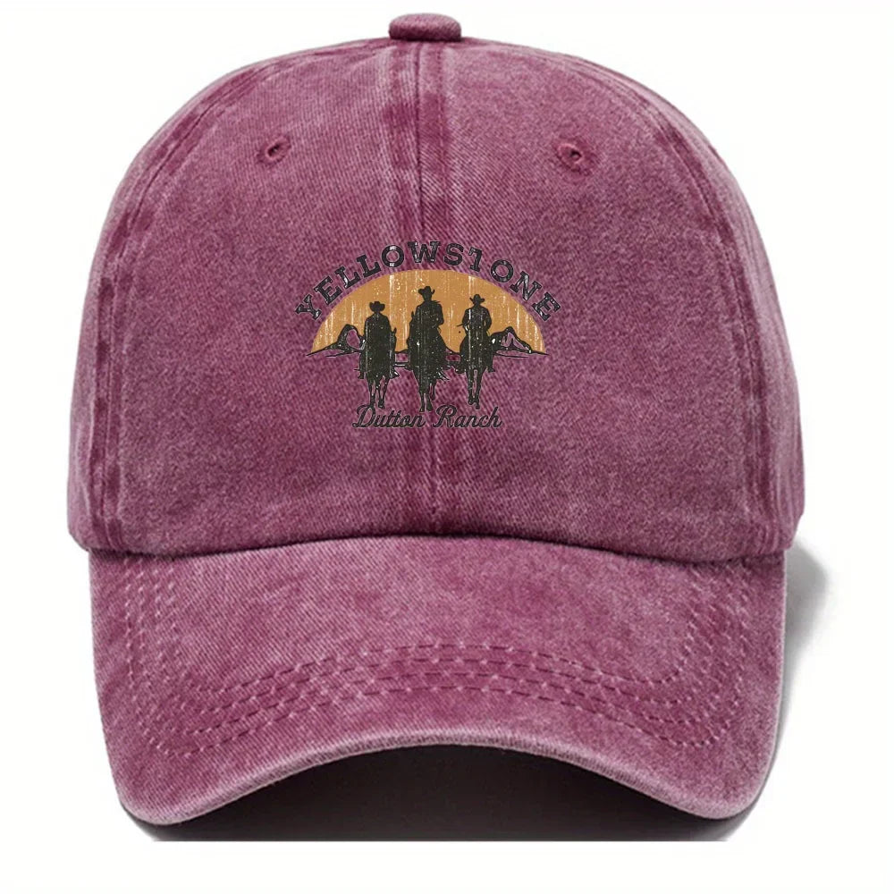 Baseball Cap - Adjustable - Washed - Baseball Hats - Men's Cap-Baseball Cap-Chaps London-Bordeaux-Adjustable-Chaps London