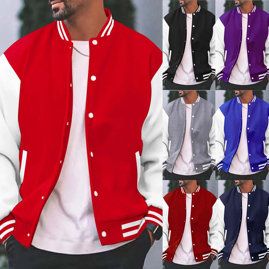 Bomber Jacket - Button-Up - Summer - Baseball Jacket - Men's Jacket-Chaps London-Chaps London