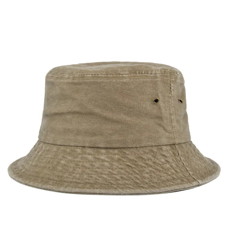 Bucket Hat - Men's Washed Cotton Wide Brim-Bucket Hat-Chaps London-Khaki-Chaps London