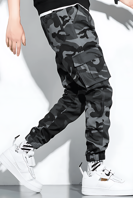 Cargo Joggers | Camouflage | Slim Fit | Cargo Pants | Men's Pants -Men's long pants-Chaps London-Chaps London