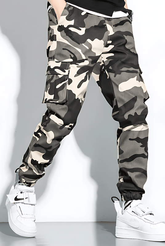 Cargo Joggers | Camouflage | Slim Fit | Cargo Pants | Men's Pants -Men's long pants-Chaps London-Chaps London