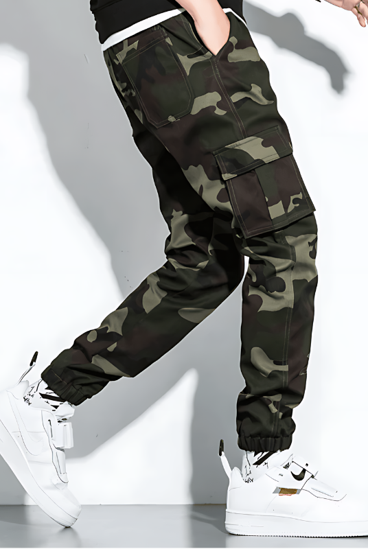 Cargo Joggers | Camouflage | Slim Fit | Cargo Pants | Men's Pants -Men's long pants-Chaps of London-Chaps of London