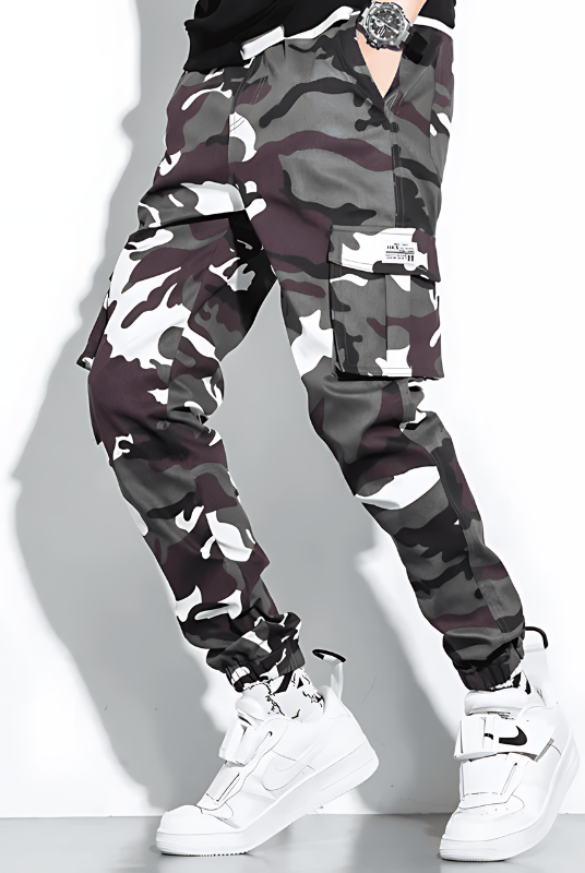 Cargo Joggers | Camouflage | Slim Fit | Cargo Pants | Men's Pants -Men's long pants-Chaps of London-Chaps of London