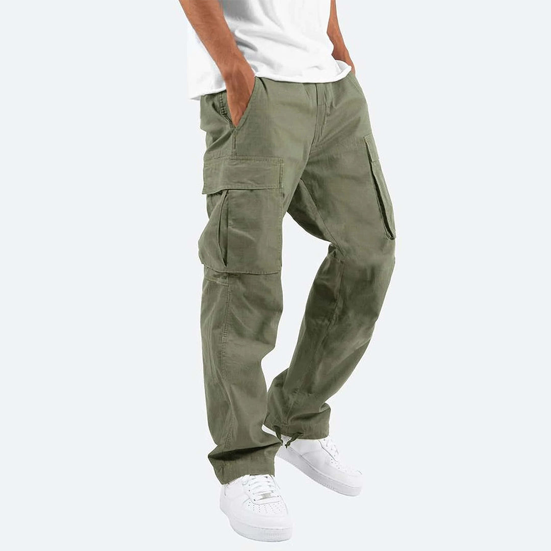 Cargo Pants - Casual - Loose Fit - Leisure Pants - Men's Pants -Chaps London-Green-S-Chaps London
