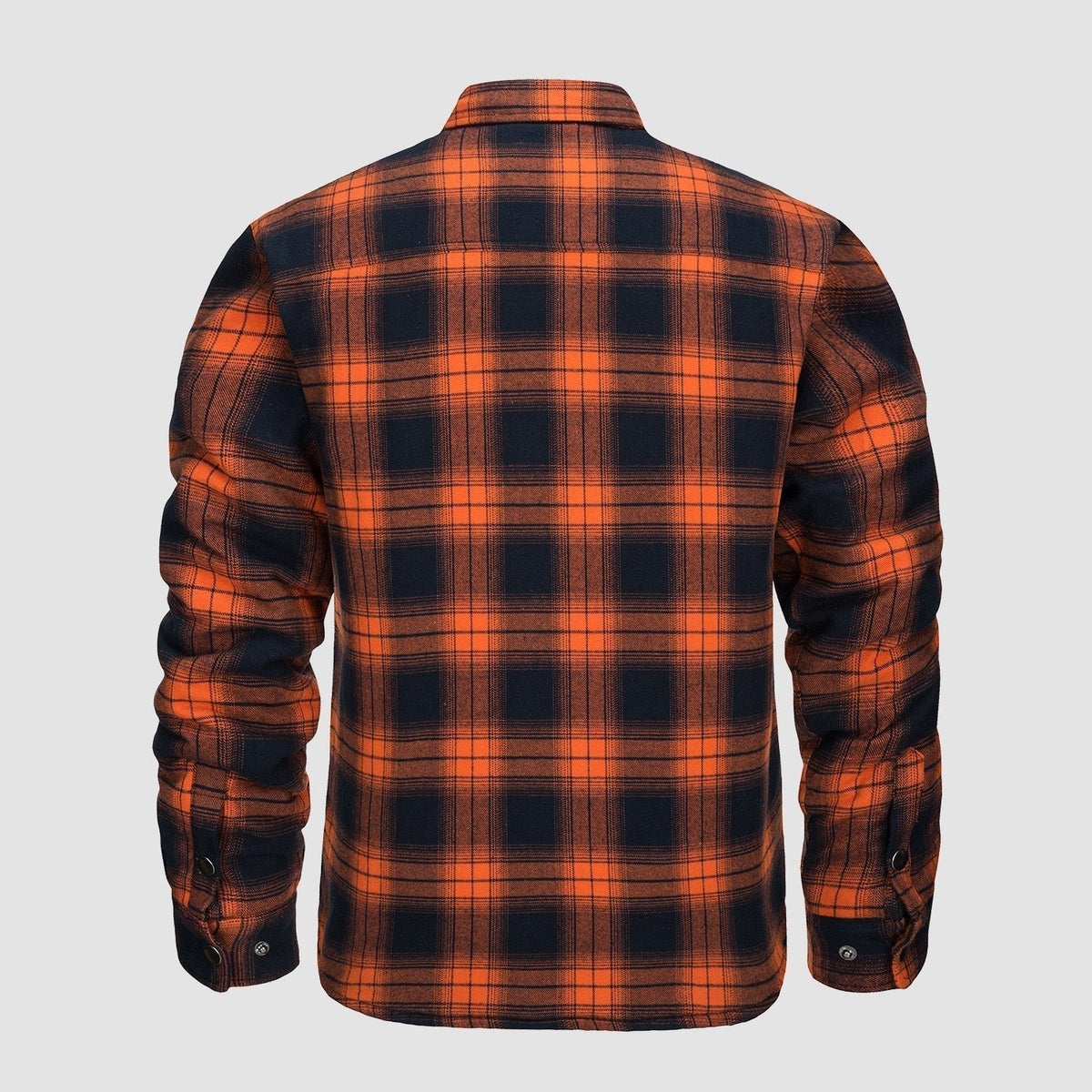 Check Jacket - Men's Quilted Lined Button Up-Coats & Jackets-Chaps London-Chaps London