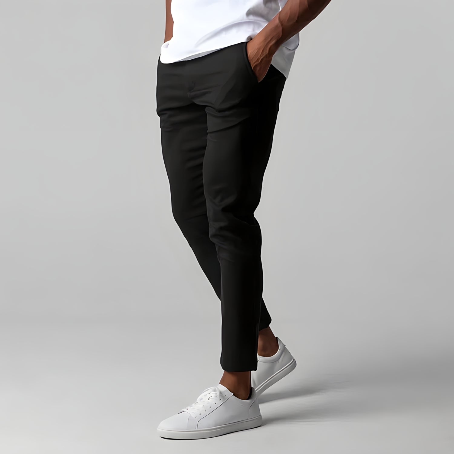Chino Pants | Elastic Waist | Stretchy | Skinny Chinos | Mens Chinos-Men's Chino Pants-Chaps London-Chaps London