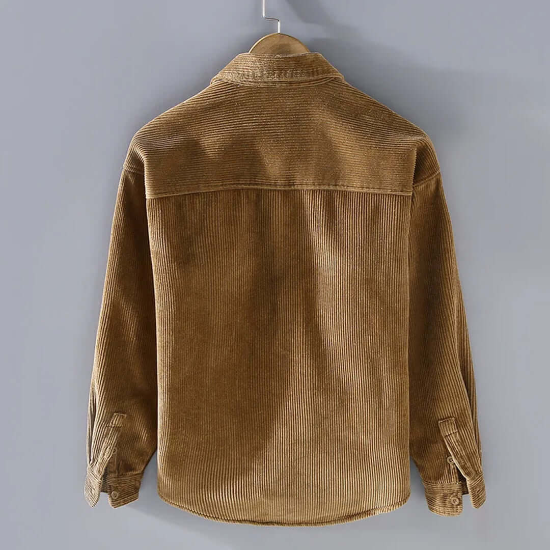 Corduroy Shirt | Fleece Lined | Button-Up | Winter Overshirt | Men's Overshirt-Overshirts-Chaps London-Chaps London