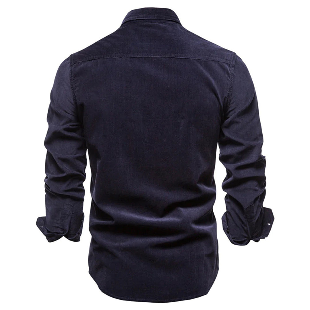Corduroy Shirt | Long Sleeve | Breast Pockets | Button-Up Shirt | Men's Shirt-Fashion Men Shirt Others All-year-Chaps London-Chaps London