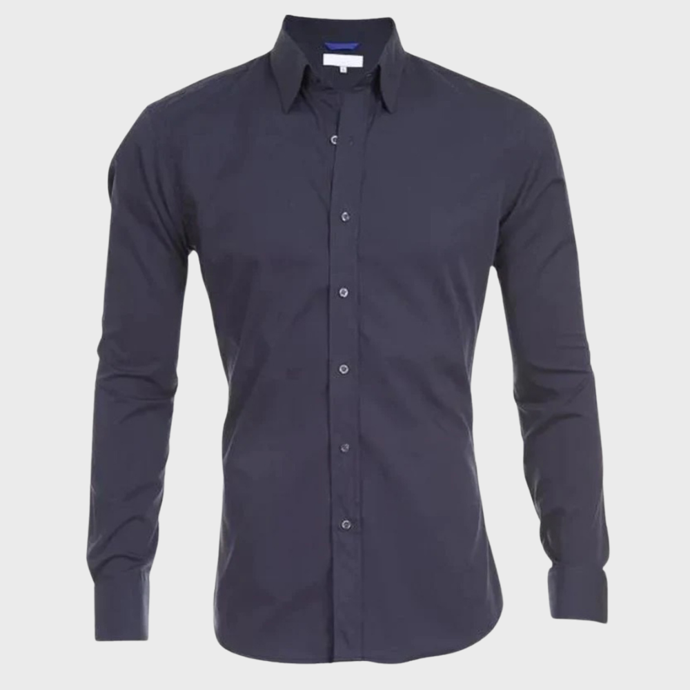 Dress Shirt - Men's Non Iron Wrinkle Free Collared-Dress Shirts-Chaps London-Chaps London