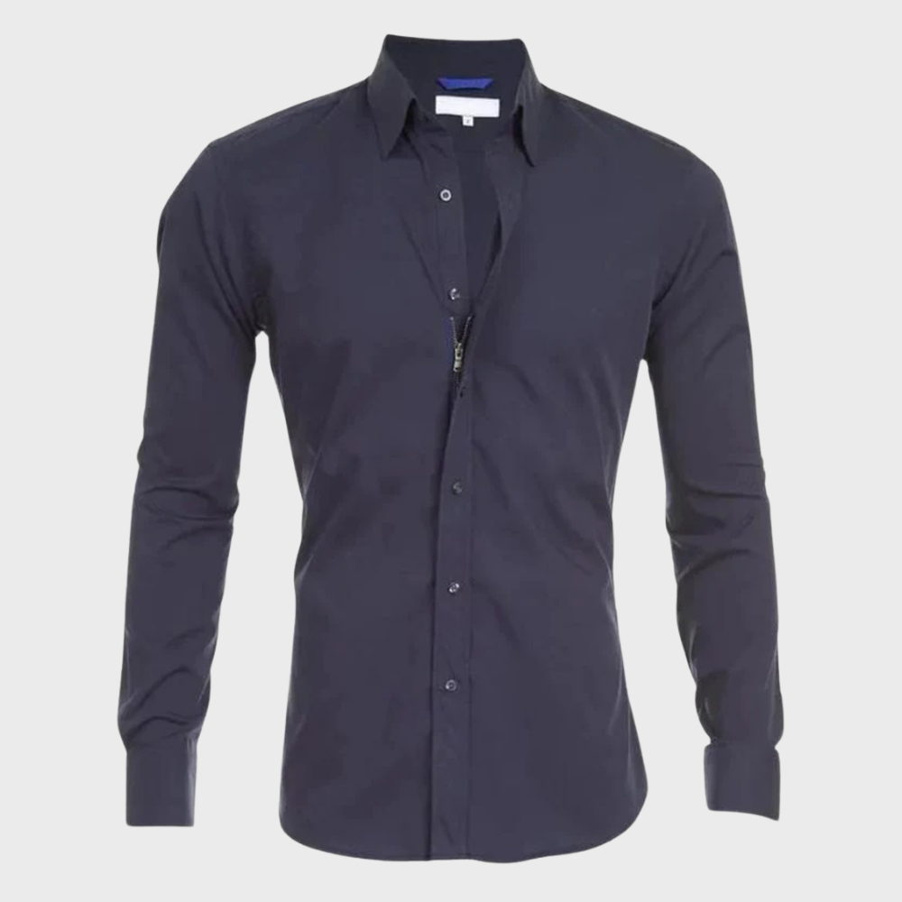 Dress Shirt - Men's Non Iron Wrinkle Free Collared-Dress Shirts-Chaps London-Chaps London
