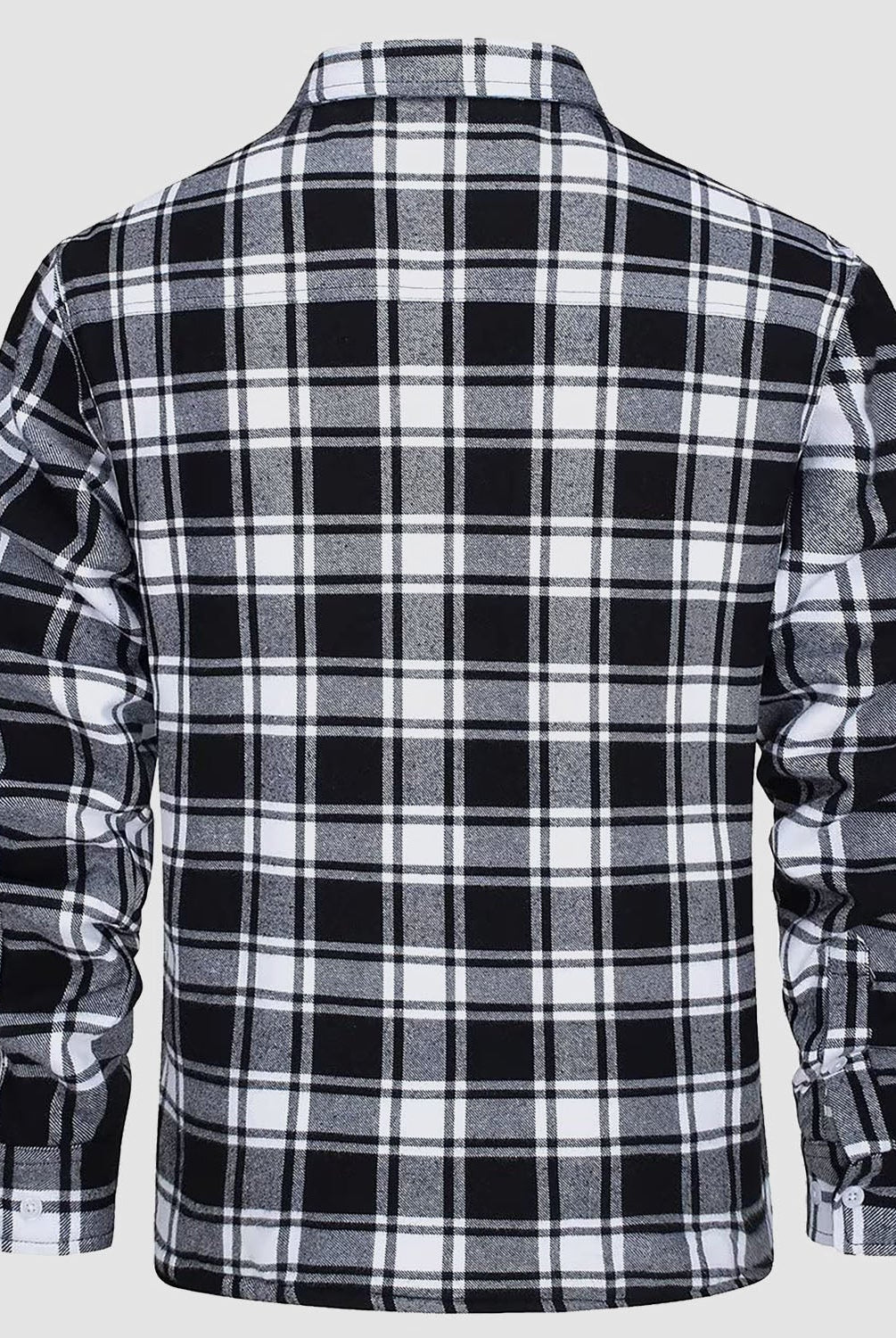 Flannel Jacket - Men's Fleece Lined Plaid Overshirt Jacket for Winter-Chaps London-Chaps London