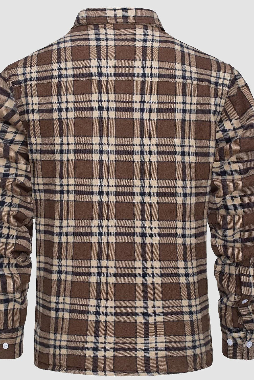 Flannel Jacket - Men's Fleece Lined Plaid Overshirt Jacket for Winter-Chaps London-Chaps London