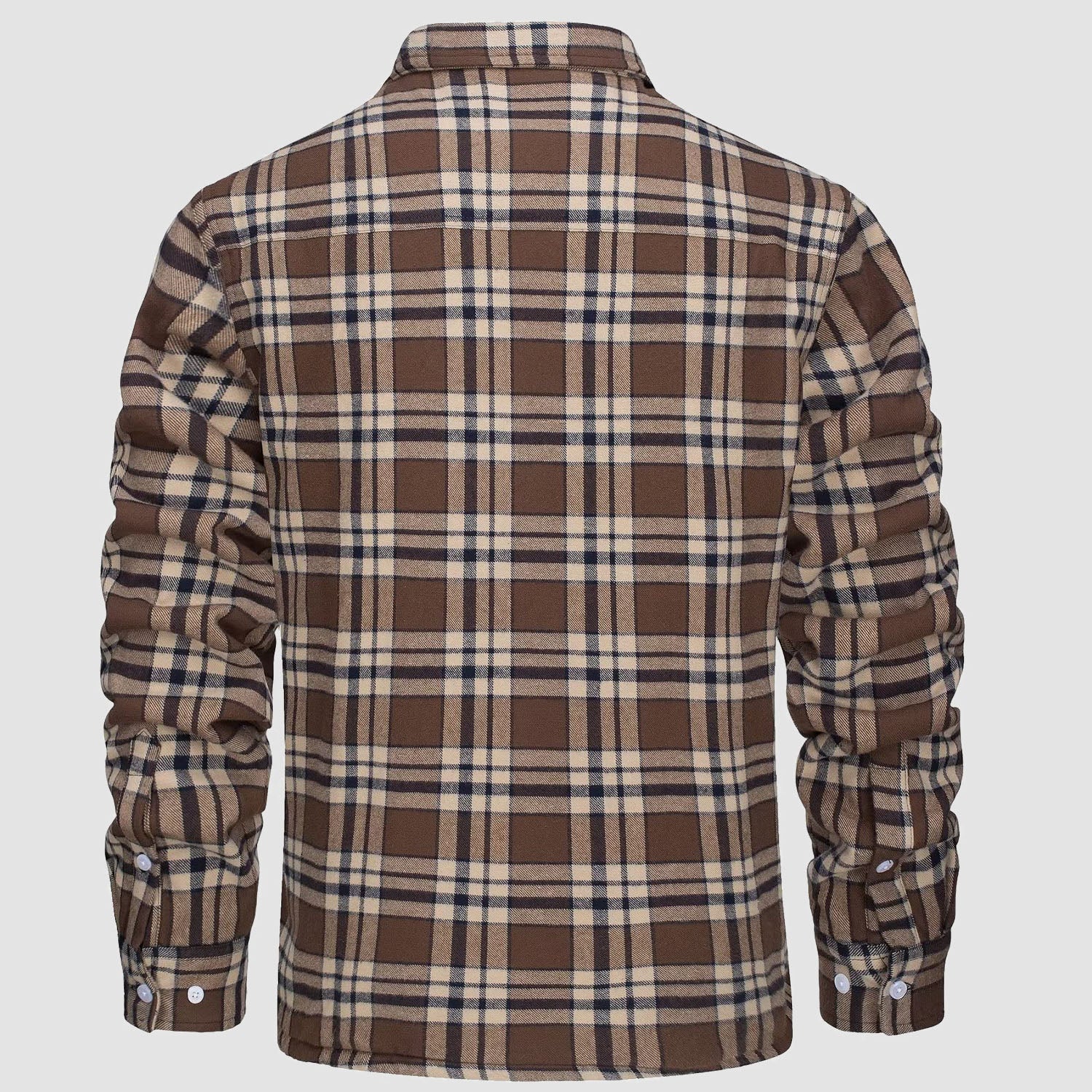 Flannel Jacket - Men's Fleece Lined Plaid Overshirt Jacket for Winter-Chaps London-Chaps London