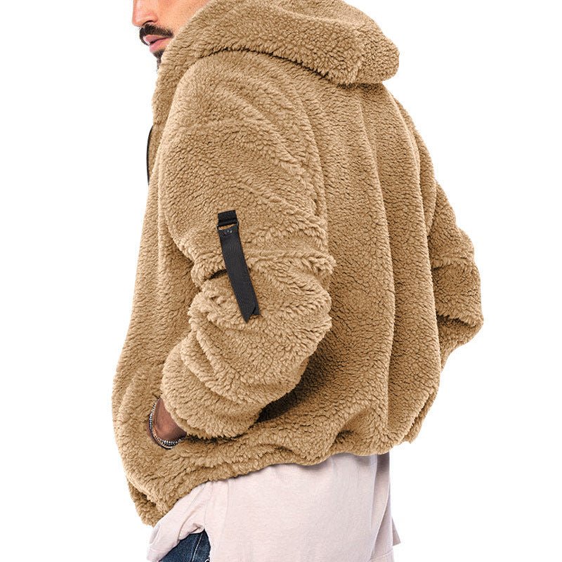 Fleece Hoodie | Warm | Zip-Up | Teddy Hoodie | Men's Fleece Jacket-Sweatshirts & Hoodies-Chaps London-Chaps London