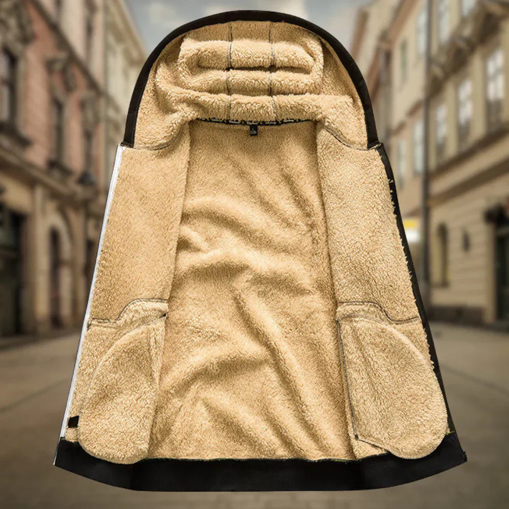 Fleece Jacket - Men's Zip Up Winter Hoodie-Men's Fleece Hoodie Jacket-Chaps London-Chaps London