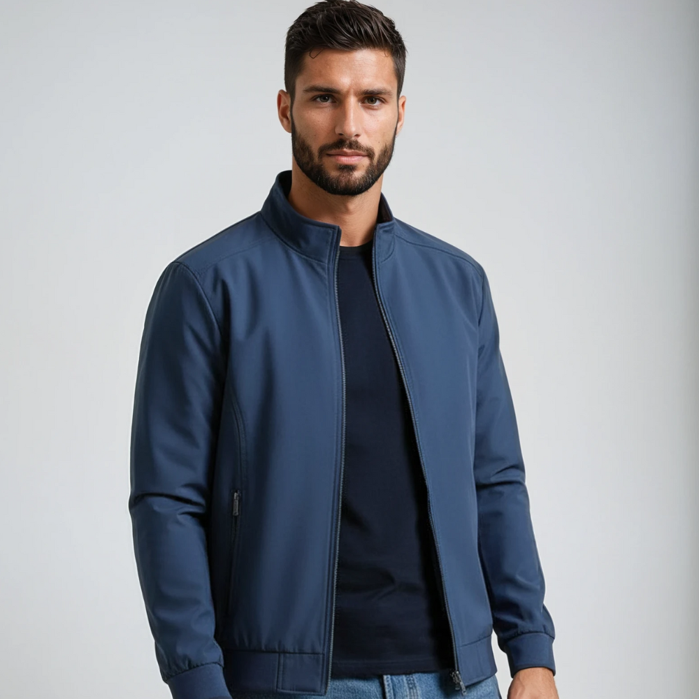 Harrington Jacket - Zip Up Men's Windbreaker Jacket-Men's Harrington Jacket-Chaps London-Chaps London