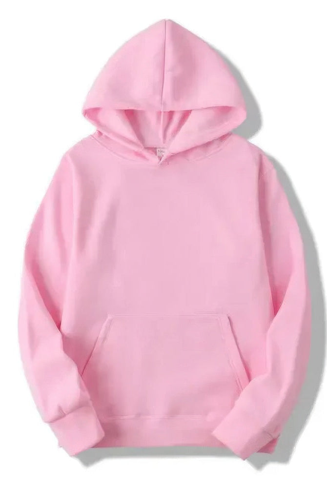 Hoodie - Warm Kangaroo Pocket Pullover Hoodie for Men and Women-Chaps London-Rose-S-Chaps London