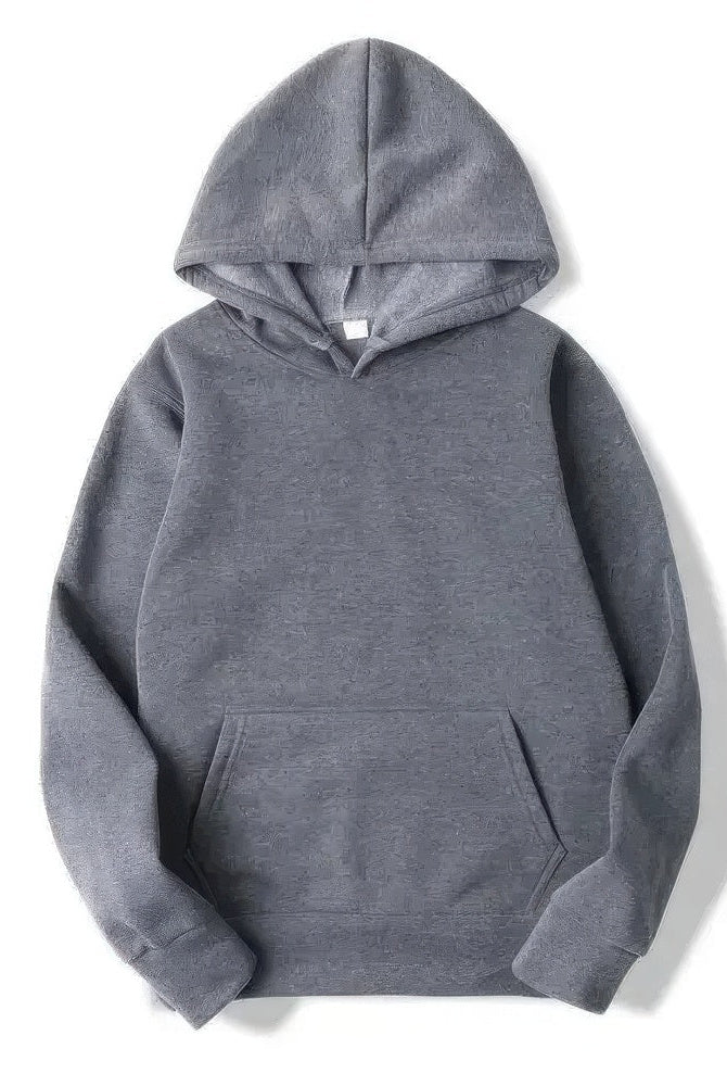 Hoodie - Warm Kangaroo Pocket Pullover Hoodie for Men and Women-Chaps of London-Dark Grey-S-Chaps of London