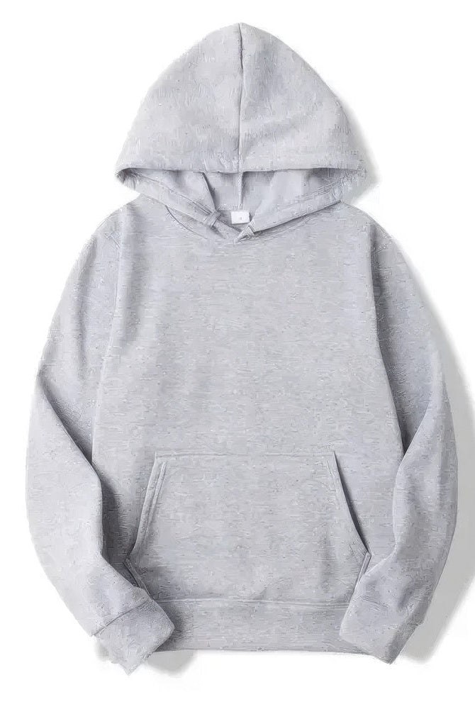 Hoodie - Warm Kangaroo Pocket Pullover Hoodie for Men and Women-Chaps of London-Grey-S-Chaps of London