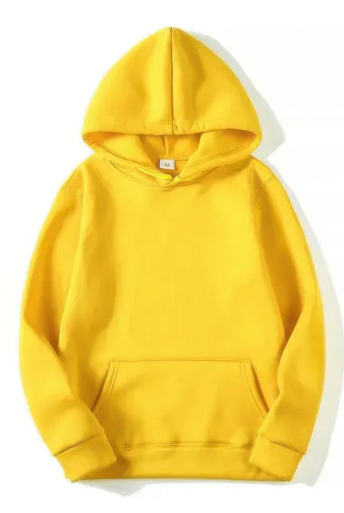 Hoodie - Warm Kangaroo Pocket Pullover Hoodie for Men and Women-Chaps of London-Yellow-S-Chaps of London