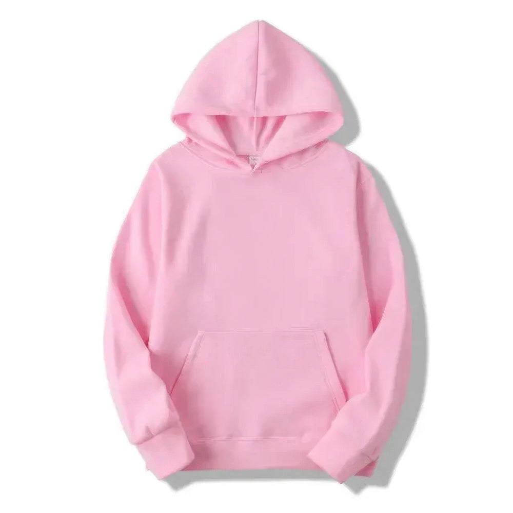 Hoodie - Warm Kangaroo Pocket Pullover Hoodie for Men and Women-Hoodies-Chaps London-Rose-S-Chaps London