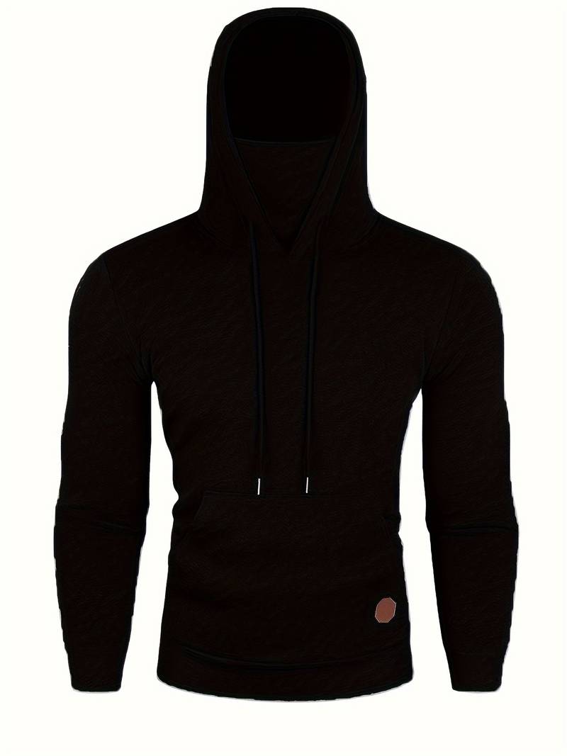 Hoodie with Face Mask - Pullover Pocket Men's Hoodie-Trui man-Chaps London-Chaps London