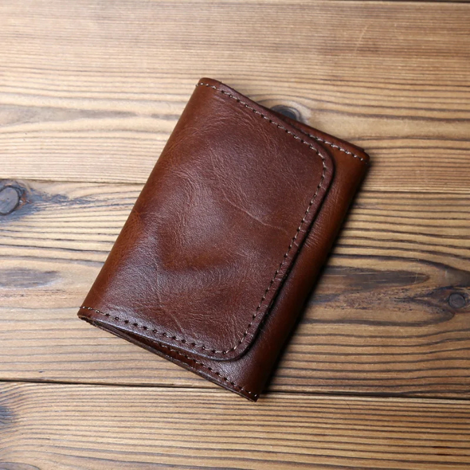 Leather Wallet - Men's Full Grain Tri Fold-Wallet-Chaps London-Chaps London