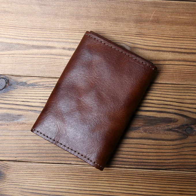 Leather Wallet - Men's Full Grain Tri Fold-Wallet-Chaps London-Chaps London