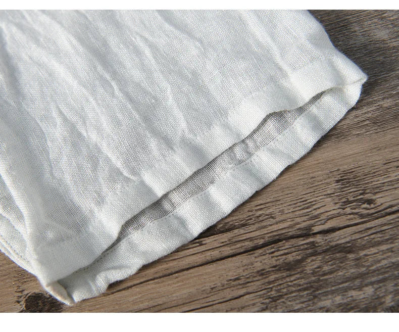 Linen Shirt - Button-Up - Lightweight - Short Sleeve Shirt - Men's Shirts-Shirts-Chaps London-Chaps London
