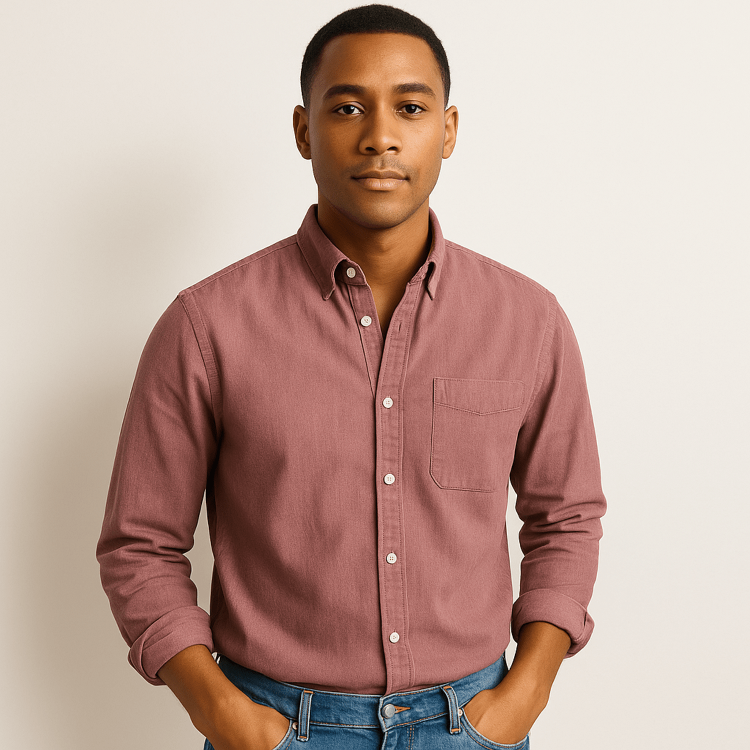 Long Sleeve Shirt | Regular Fit | Collared | Button-Up Shirt | Men's Shirt-Chaps London-Chaps London