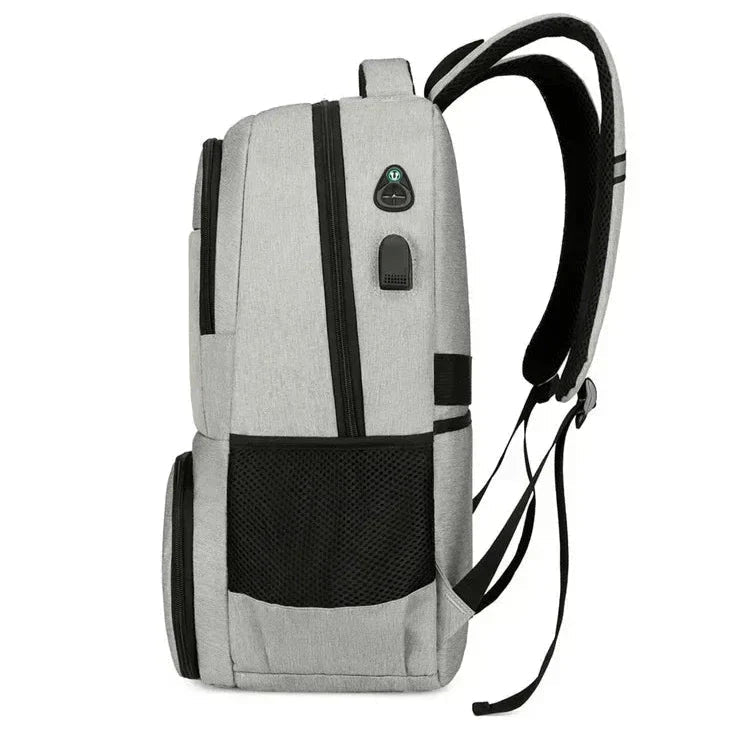 Men's Laptop Backpack | Insulated Compartment | Waterproof | USB Port-Backpack-Chaps London-Chaps London