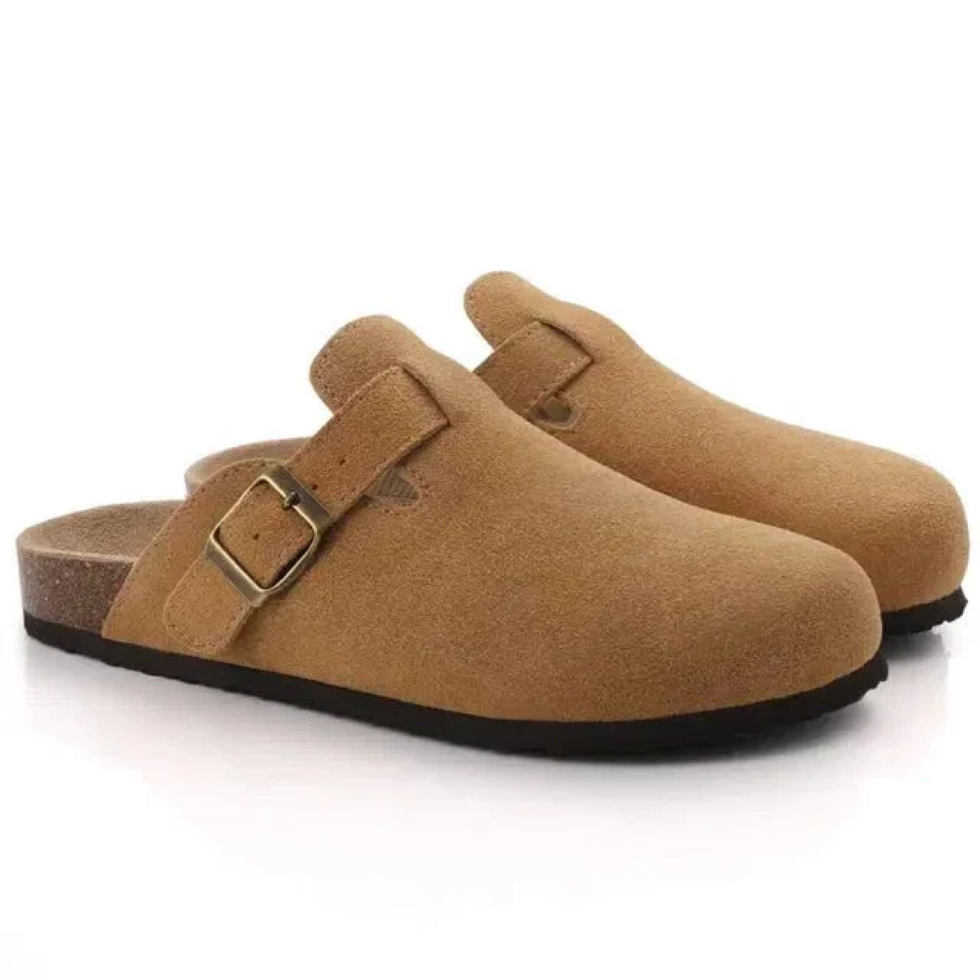 Men's Orthopaedic Suede Clogs – Slip-On Mules-Shoes-Chaps London-Chaps London