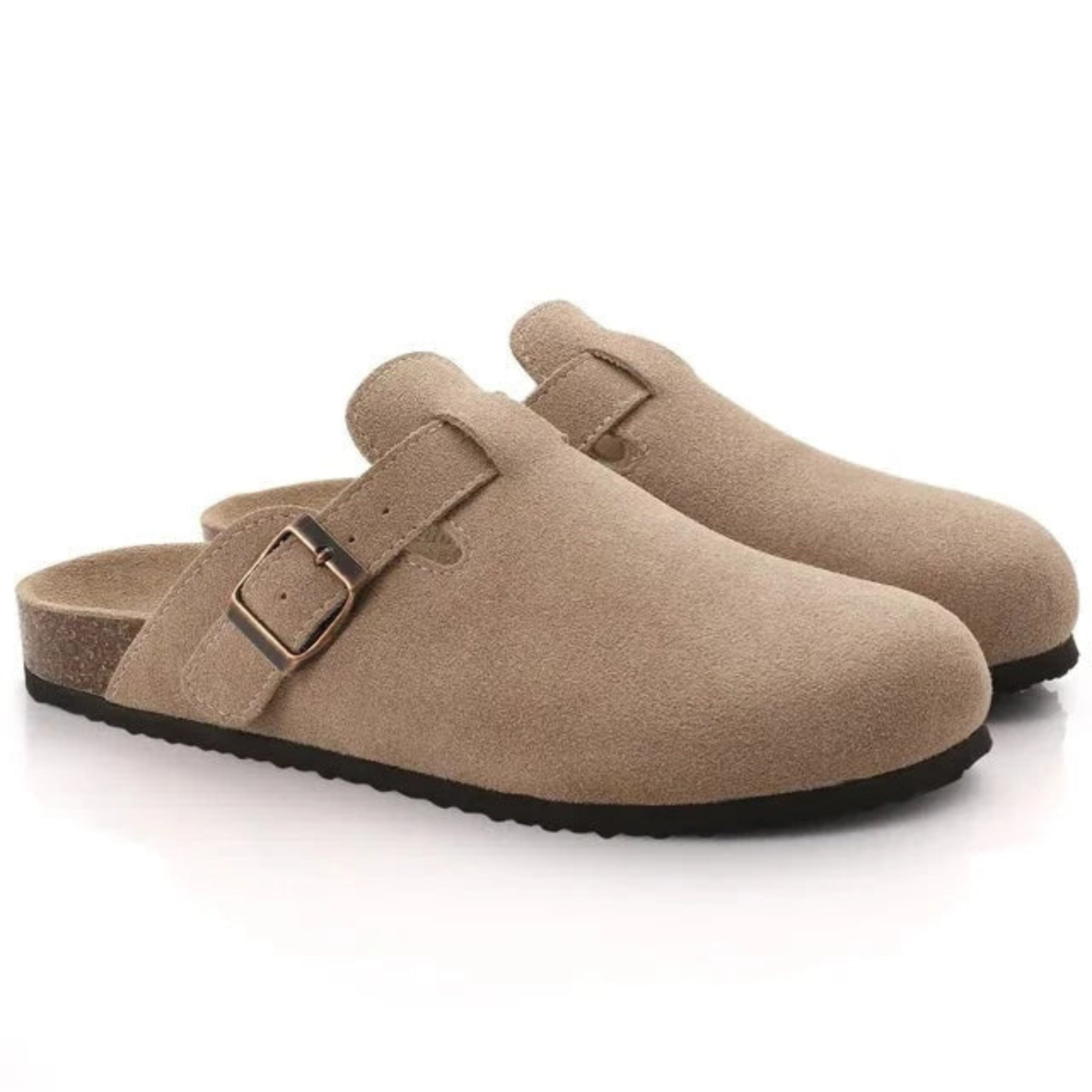 Men's Orthopaedic Suede Clogs – Slip-On Mules-Shoes-Chaps London-Chaps London
