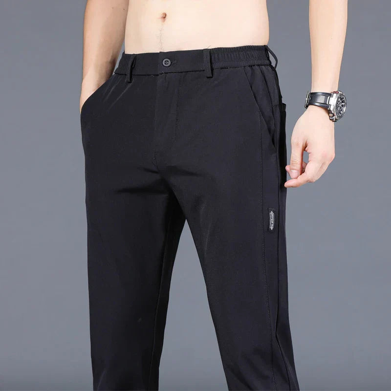 Men's Pants - Elastic Waist - Slim Fit - Casual Pants - Stretch Pants-Chaps London-Chaps London