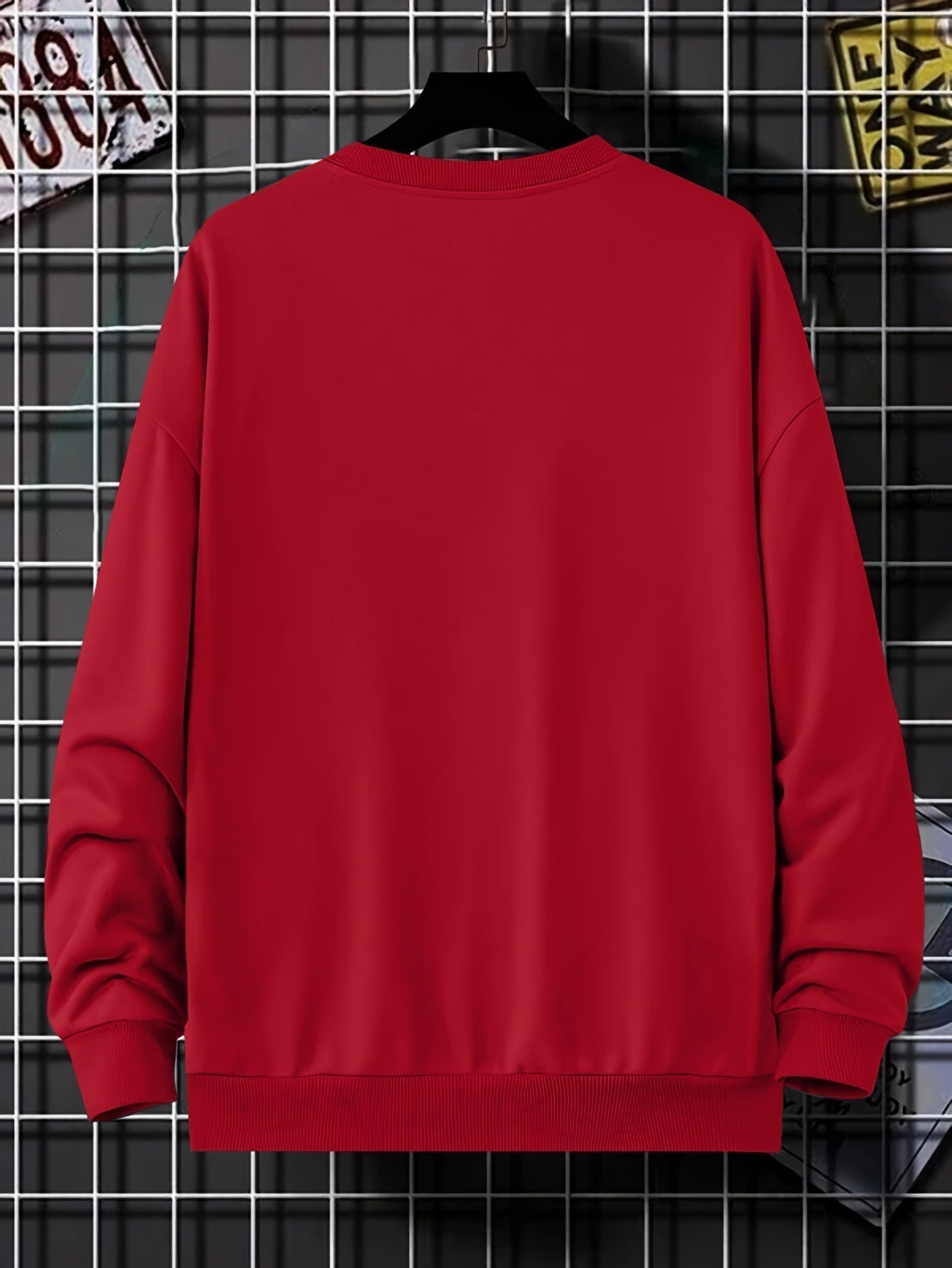 Men's Sweatshirt - Round Neck - Print - Oversized Sweatshirt - Oversized Pullover-Sweaters-Chaps London-Chaps London