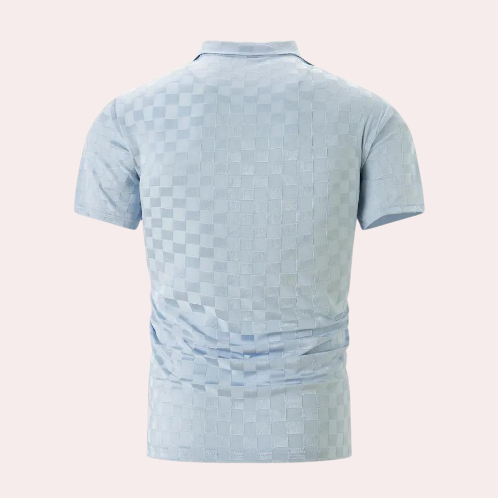 Polo Shirt - Men's Short Sleeve Quarter Button-Polos-Chaps London-Chaps London