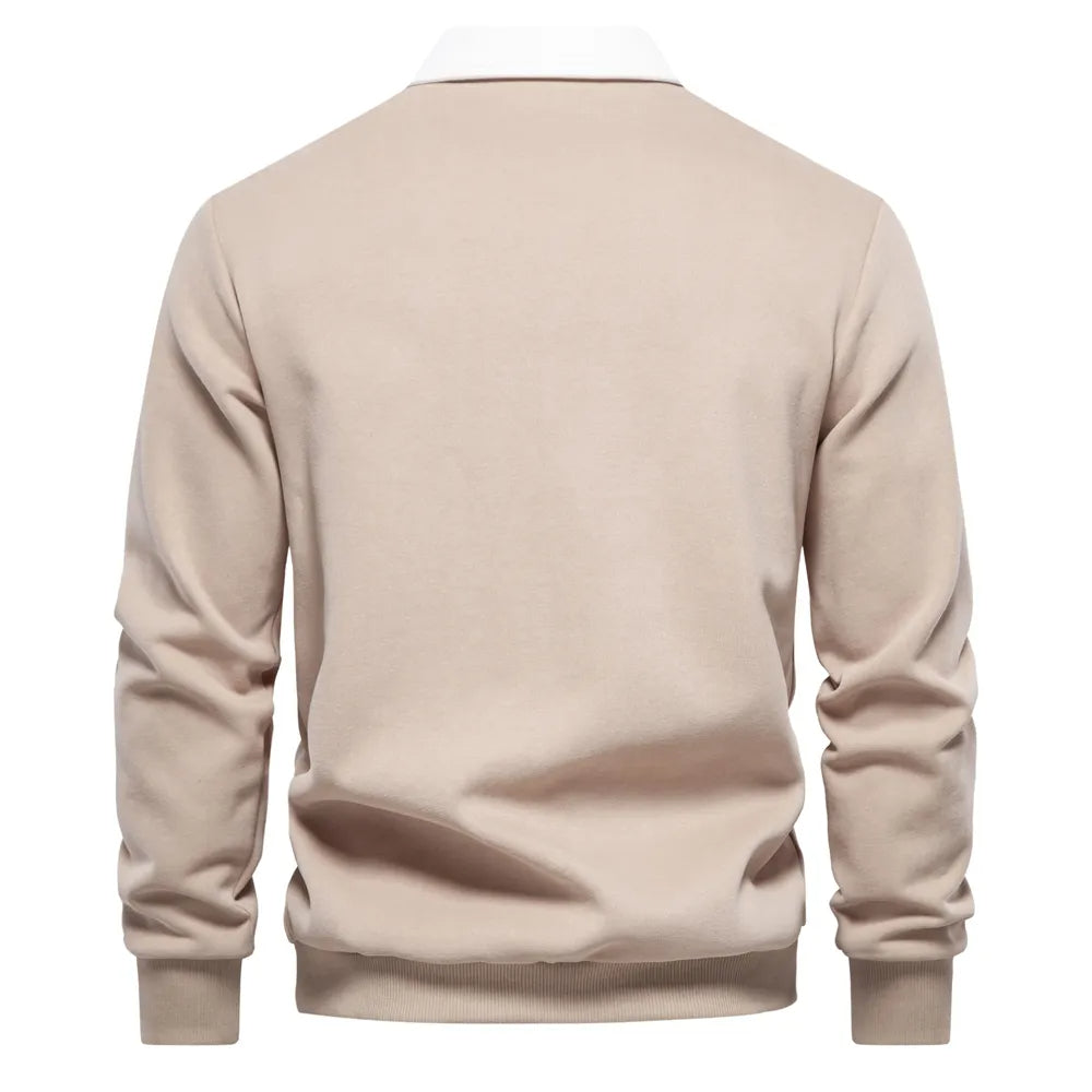 Polo Shirt - Pullover - Long Sleeve - Polo Sweater - Men's Clothing-Men Shirts-Chaps London-Chaps London