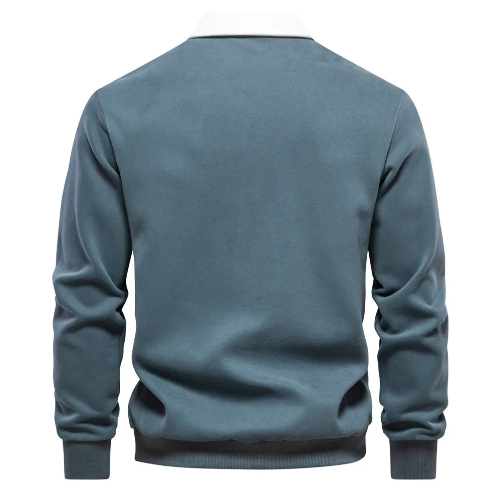Polo Shirt - Pullover - Long Sleeve - Polo Sweater - Men's Clothing-Men Shirts-Chaps London-Chaps London