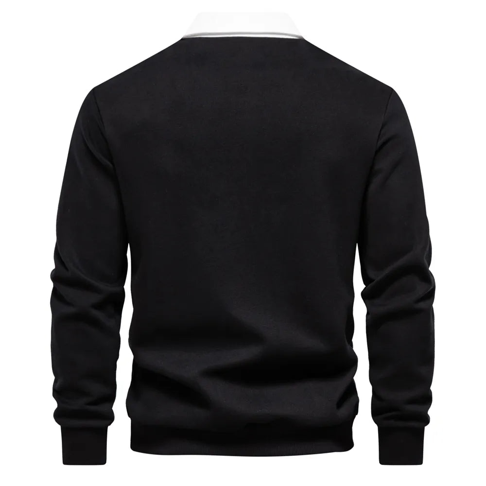 Polo Shirt - Pullover - Long Sleeve - Polo Sweater - Men's Clothing-Men Shirts-Chaps London-Chaps London