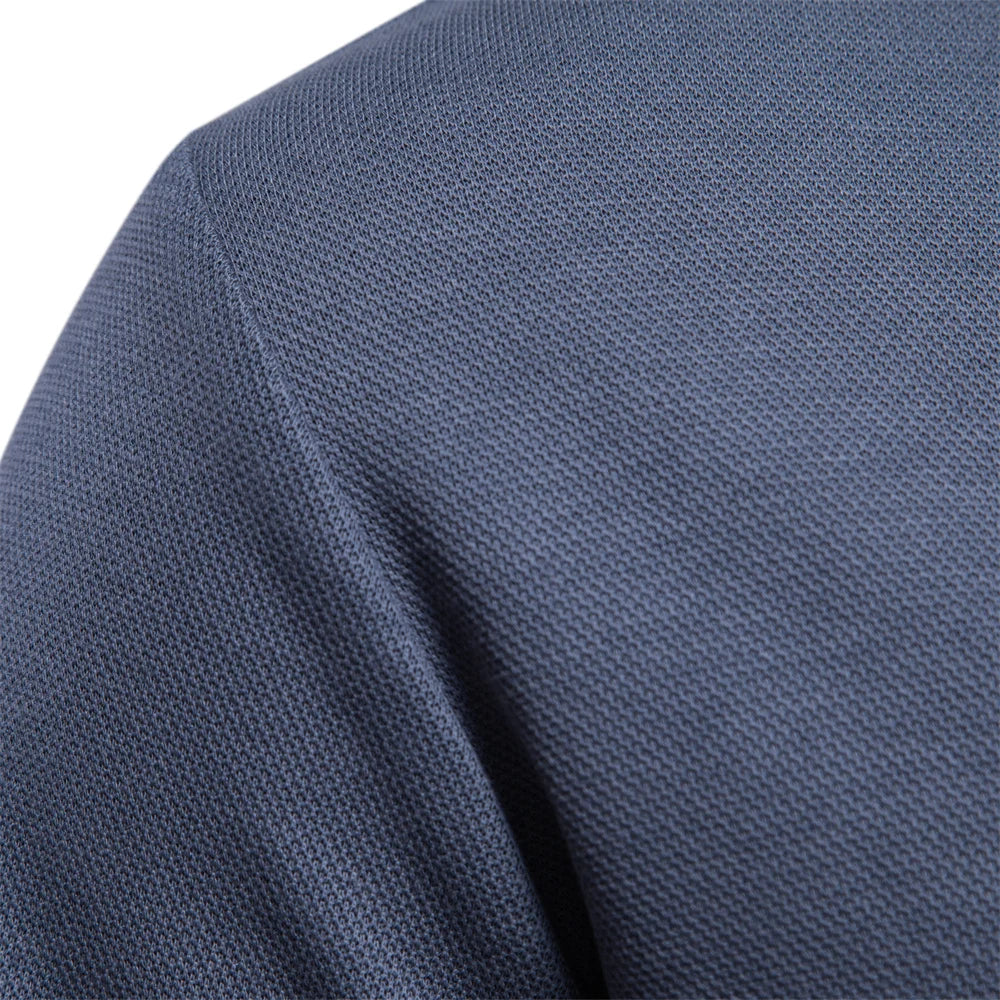Polo Sweater | Turn Down Collar | Regular Fit | Long Sleeve Polo Shirts | Men's Clothing-Chaps London-Chaps London