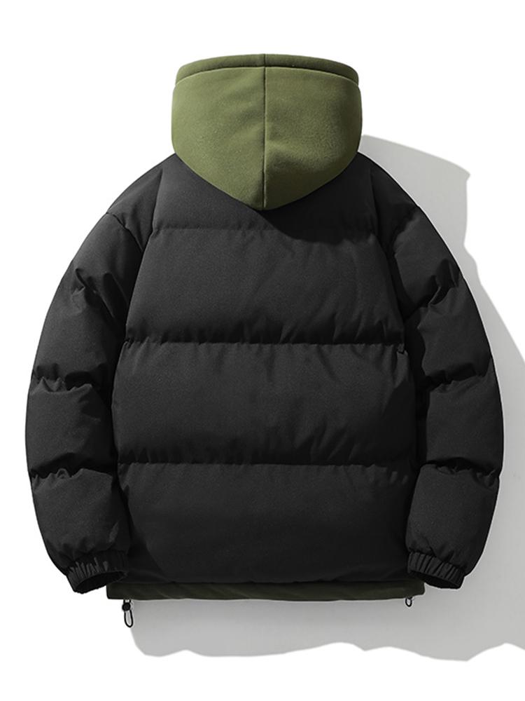 Puffer Jacket - Men's Hooded Thick Padded Winter Coat-Puffer Jackets-Chaps London-Chaps London