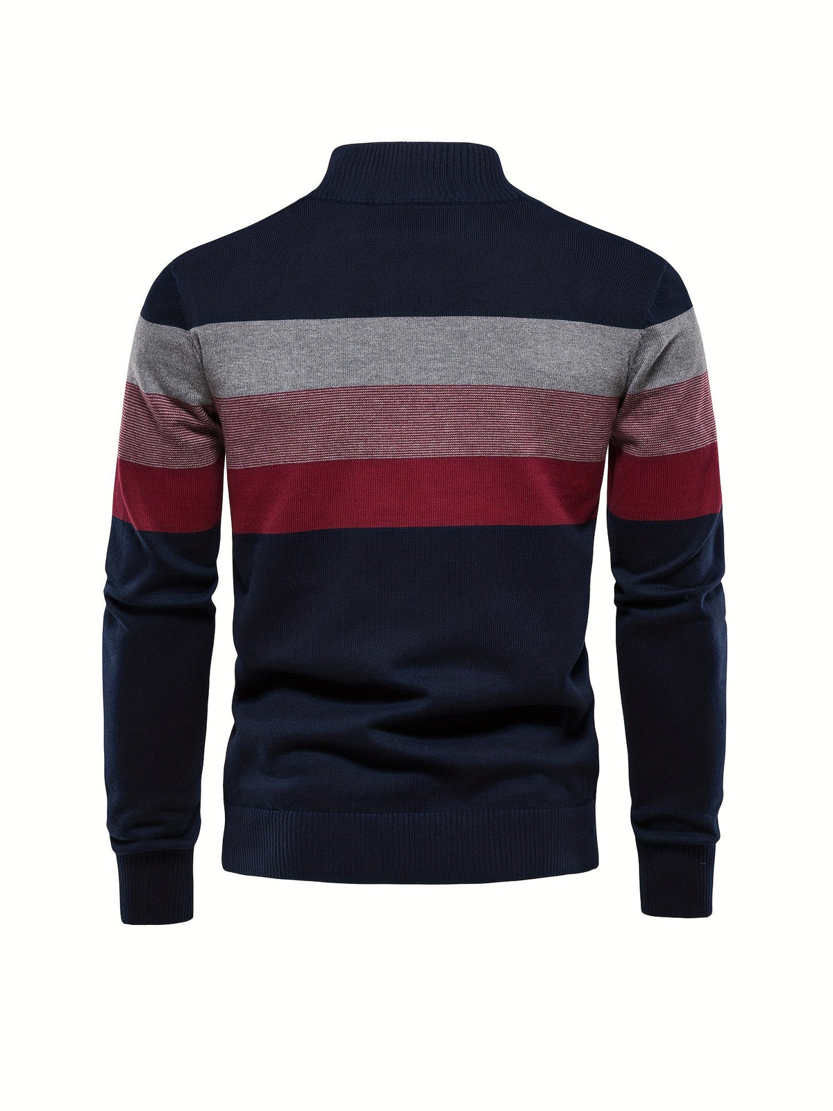 Quarter Zip Jumper - Knitted Half Zip Men's Pullover-Quarter Zip Sweater-Chaps London-Chaps London