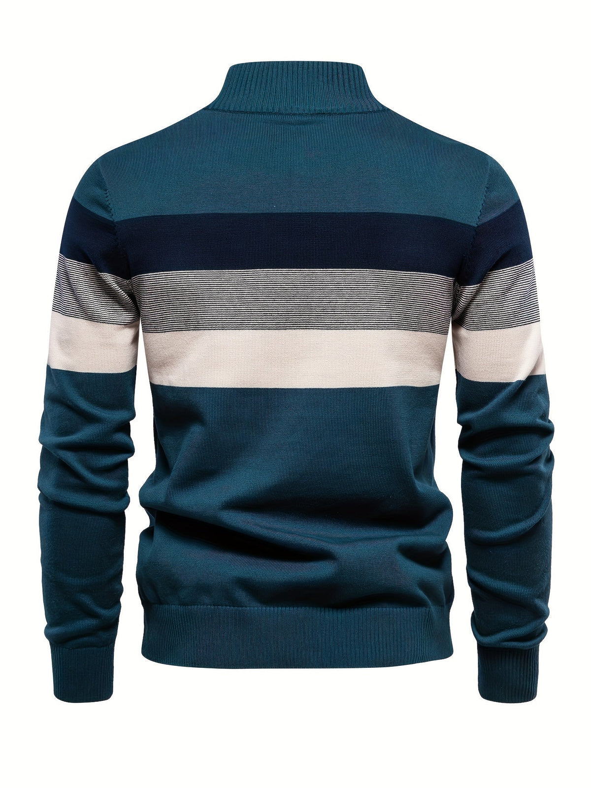 Quarter Zip Jumper - Knitted Half Zip Men's Pullover-Quarter Zip Sweater-Chaps London-Chaps London