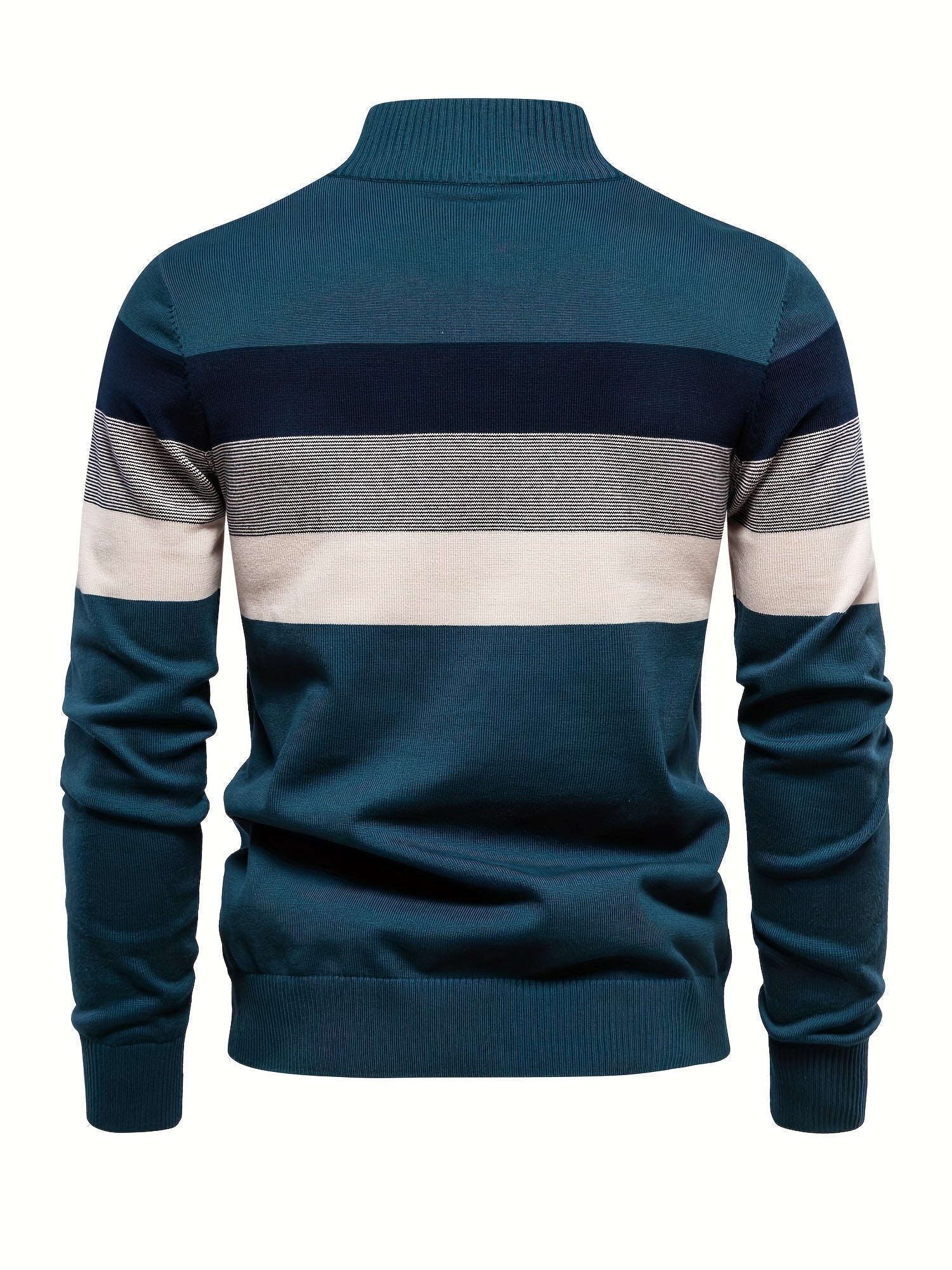Quarter Zip Jumper - Men's Half Zip Knitted Pullover Sweater-Quarter Zip Sweater-Chaps London-Chaps London