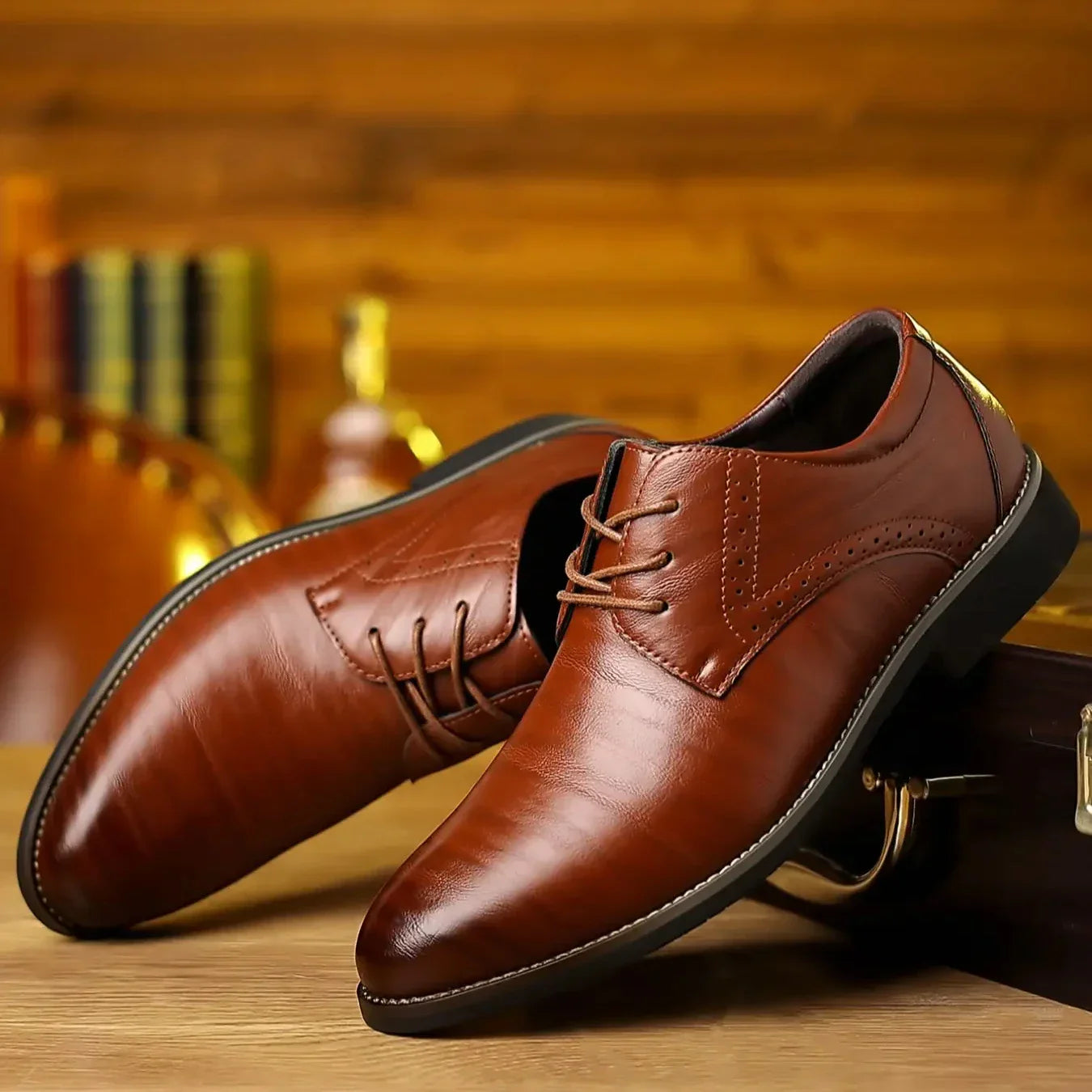 Smart Shoes | Derby | Lace-Up | Classic | Men's Dress Shoes-Derby Shoes-Chaps London-Chaps London