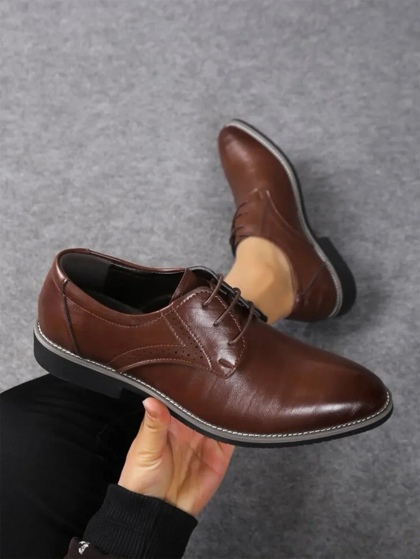 Smart Shoes | Derby | Lace-Up | Classic | Men's Dress Shoes-Derby Shoes-Chaps London-Chaps London